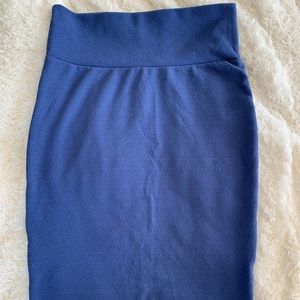LulaRoe Pencil Skirt Blue, size Small